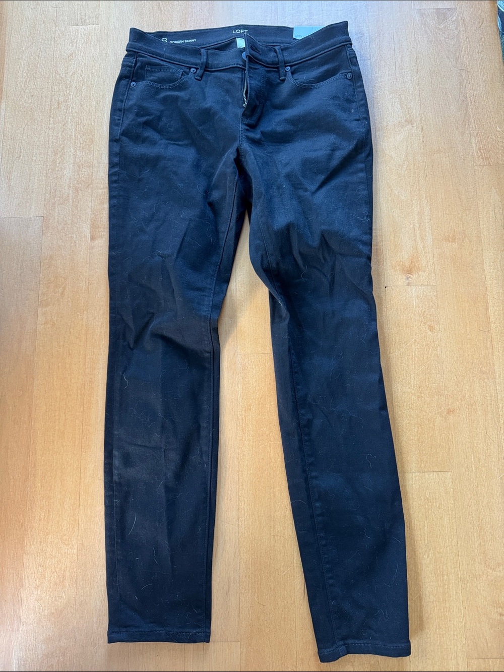 LOFT Black Slim Stretch Jeans